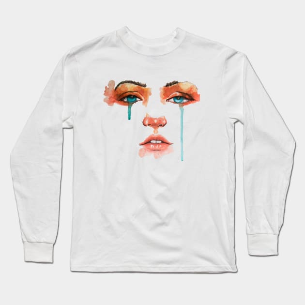 Melancholy Long Sleeve T-Shirt by Ashly C